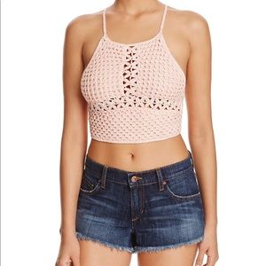 MINKPINK crochet crop top